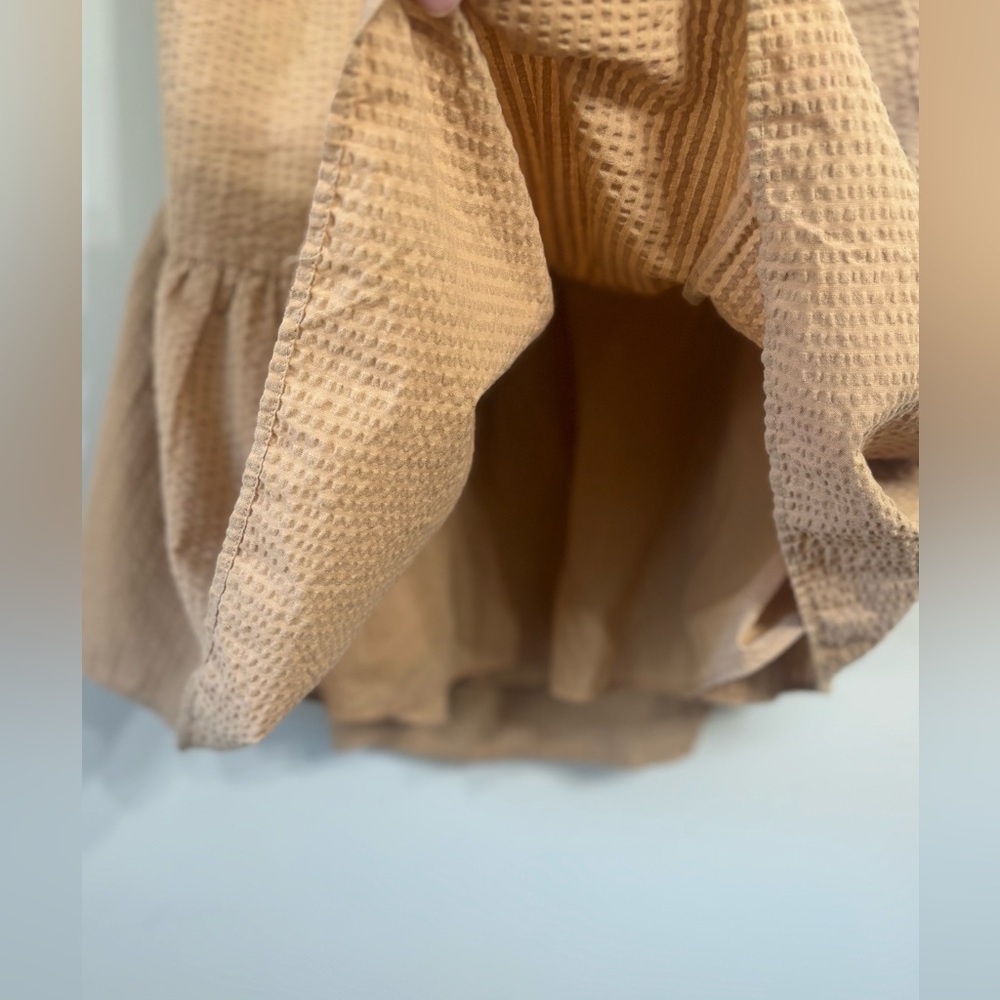 Madewell NWT Seersucker Puff Sleeve Cut Out Mini Dress XXL - Picture 6 of 11